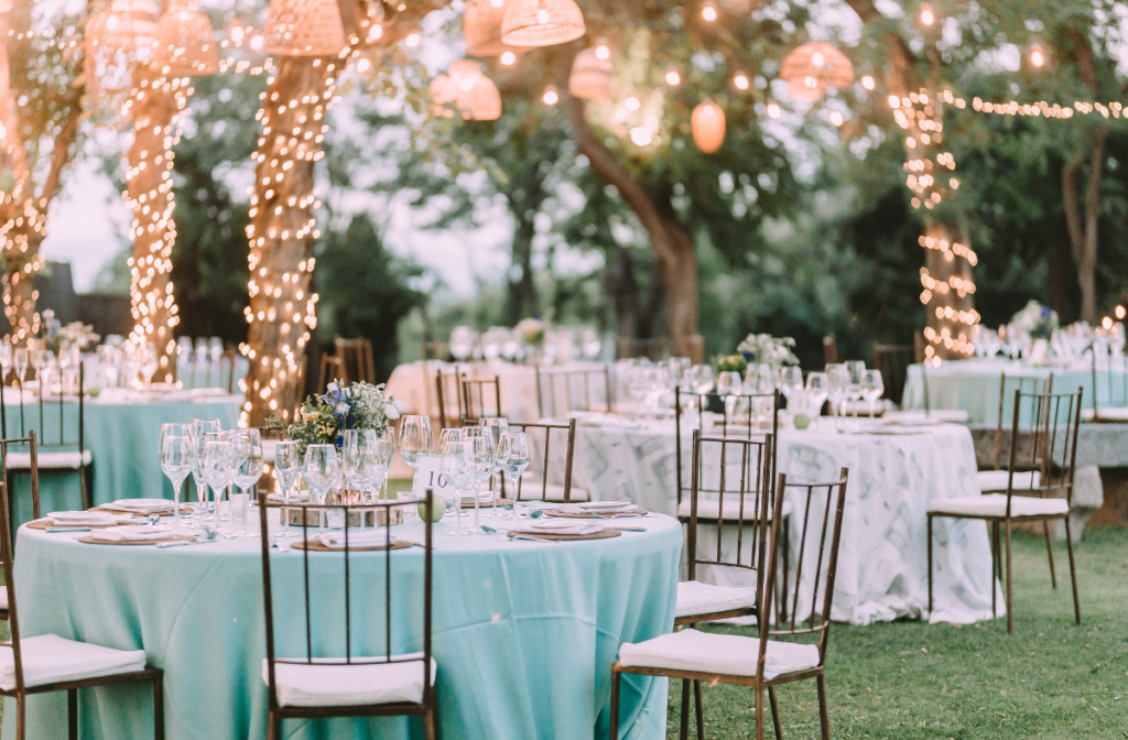Outdoor reception at Montego Bay wedding
