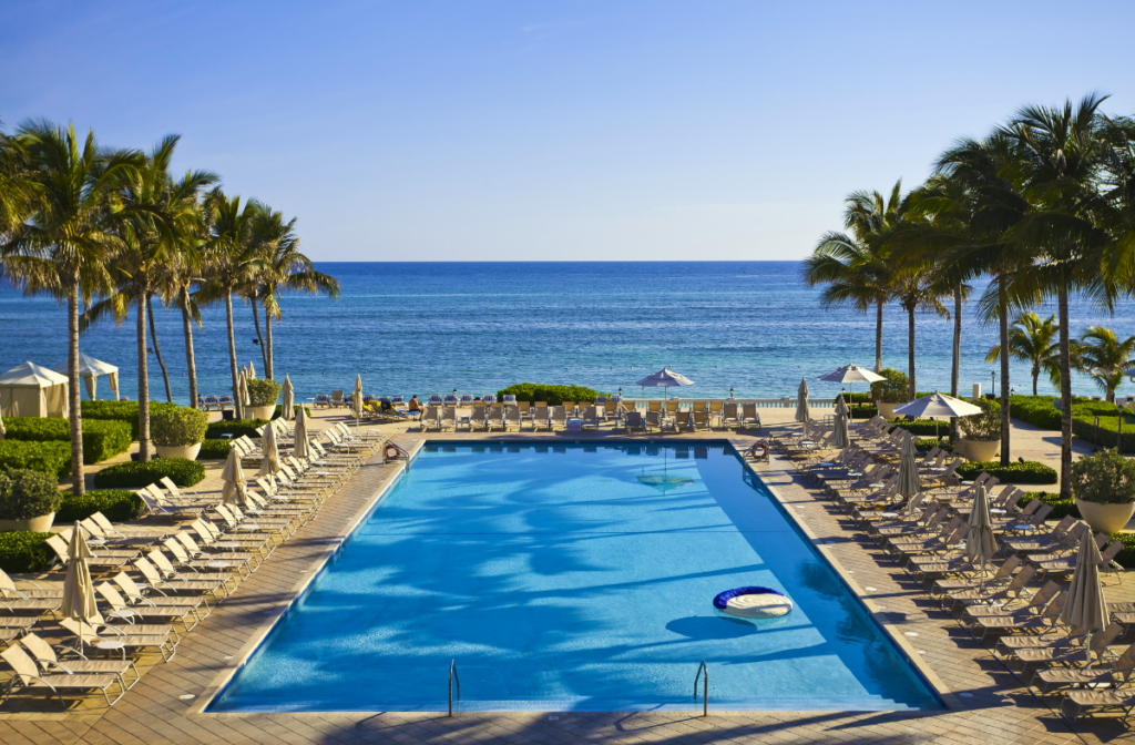 Pool with beautiful view at Montego Bay Resort