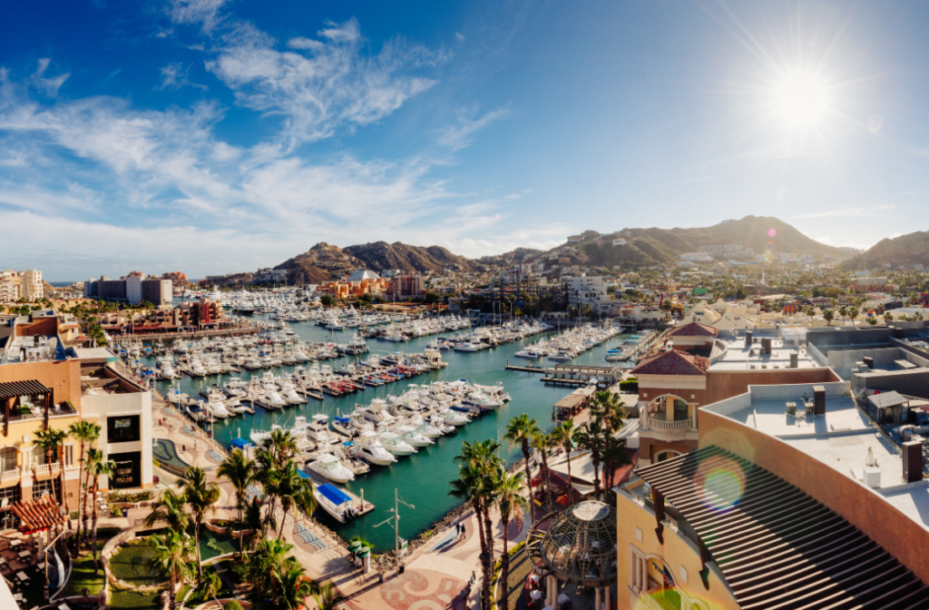 View of the bay in Cabo San Lucas
