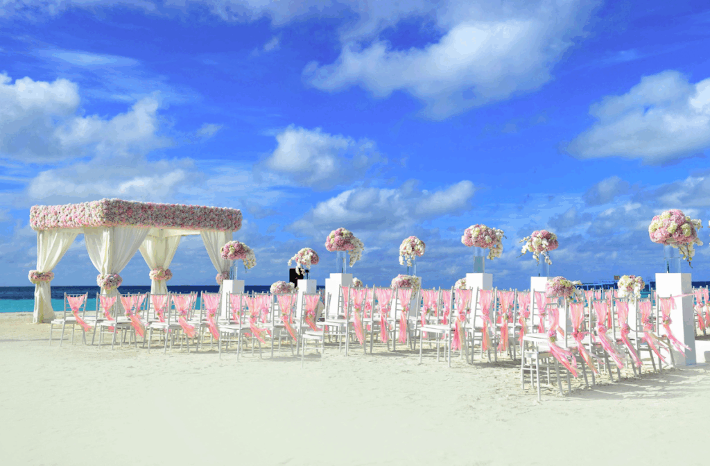 Beach wedding in Riviera Maya